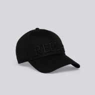 Снимка на REPLAY UNISEX ШАПКА С БРОДИРАНО ГОЛЯМО ЛОГО В ЧЕРНО 1