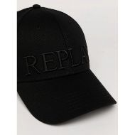 Снимка на REPLAY UNISEX ШАПКА С БРОДИРАНО ГОЛЯМО ЛОГО В ЧЕРНО 3