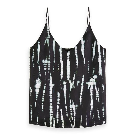 Снимка на SCOTCH&SODA WOMEN'S JERSEY TANK WITH WOVEN FRONT