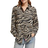 Снимка на SCOTCH&SODA WOMEN'S RELAXED FIT SHIRT WITH ANIMAL PRINT