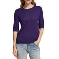 Снимка на SCOTCH&SODA WOMEN'S SHORT SLEEVED CREW NECK PULLOVER