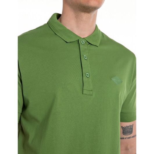 Снимка на REPLAY MEN'S SOLID-COLOURED JERSEY POLO SHIRT