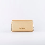 Снимка на LOVE MOSCHINO WOMEN'S LAMINATED SAFFIANO WALLET WITH CHAIN