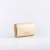 Снимка на LOVE MOSCHINO WOMEN'S LAMINATED SAFFIANO WALLET WITH CHAIN