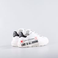 Снимка на LOVE MOSCHINO WOMEN'S BOLD LOVE CALFSKIN SNEAKERS WITH PRINT