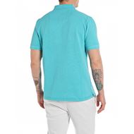 Снимка на REPLAY MEN'S POLO SHIRT WITH PRINT AND CONTRASTING-COLOURED BUTTONS