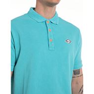 Снимка на REPLAY MEN'S POLO SHIRT WITH PRINT AND CONTRASTING-COLOURED BUTTONS