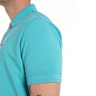 Снимка на REPLAY MEN'S POLO SHIRT WITH PRINT AND CONTRASTING-COLOURED BUTTONS