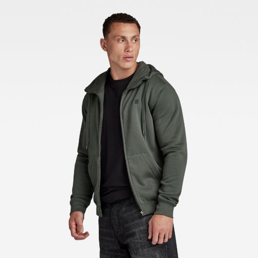 Показвай детайлите за G-STAR RAW MEN'S PREMIUM CORE HOODED ZIP SWEATER 2 - FanPoint Снимка на G-STAR RAW MEN'S PREMIUM CORE HOODED ZIP SWEATER 2