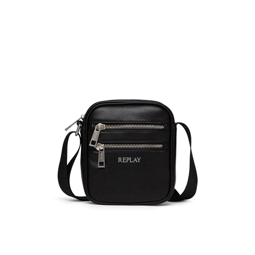 Снимка на REPLAY MEN'S CROSSBODY BAG WITH HAMMERED EFFECT