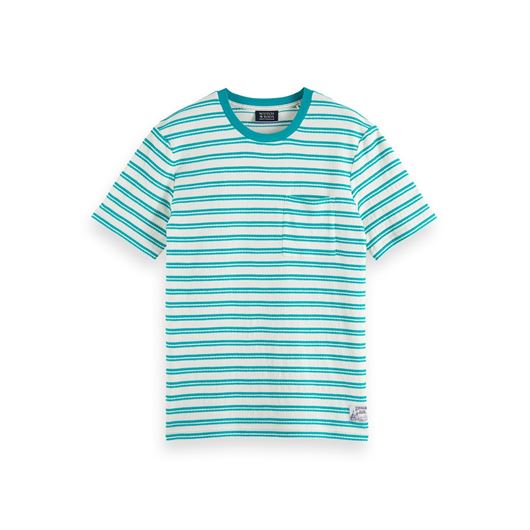 Снимка на SCOTCH&SODA MEN'S STRUCTURED STRIPE POCKET T-SHIRT