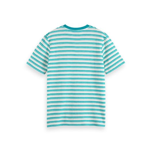 Снимка на SCOTCH&SODA MEN'S STRUCTURED STRIPE POCKET T-SHIRT