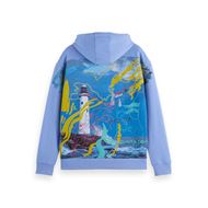 Снимка на SCOTCH&SODA MEN'S BACK LIGHTHOUSE ARTWORK HOODIE