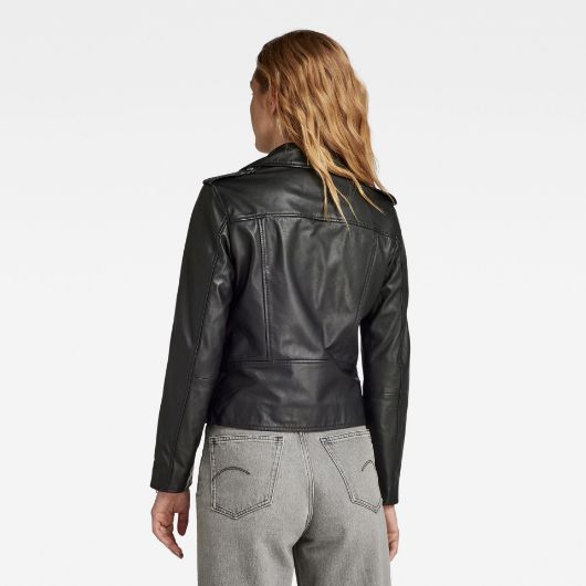 Снимка на G-STAR RAW WOMEN'S LEATHER BIKER JACKET