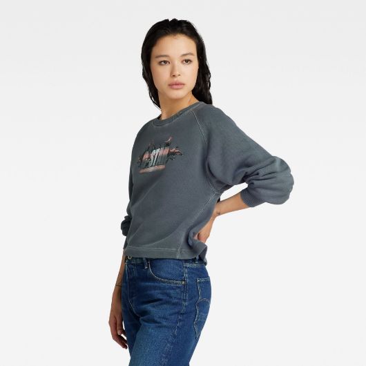 Снимка на G-STAR RAW WOMEN'S OVERDYED MERCH LOOSE SWEATER