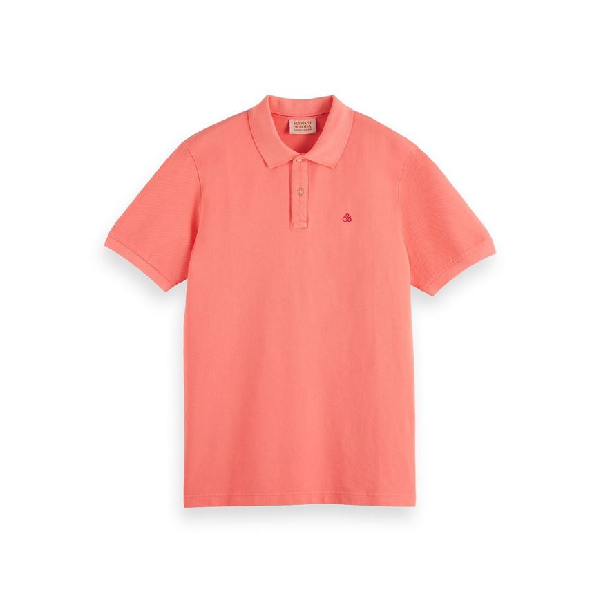 Снимка на SCOTCH&SODA MEN'S GARMENT DYED ORGANIC COTTON PIQUE POLO