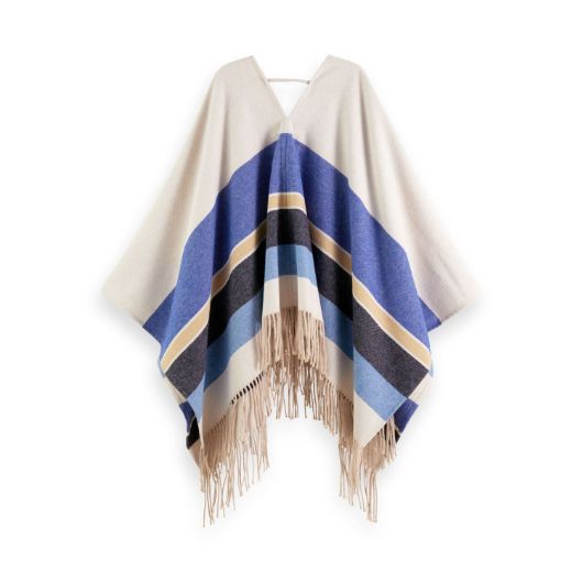 Снимка на SCOTCH&SODA WOMEN'S WOOL BLEND STRIPED PONCHO