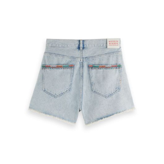 Снимка на SCOTCH&SODA WOMEN'S THE RAY 5 POCKET LOW RISE DENIM SHORT / SEA STAR