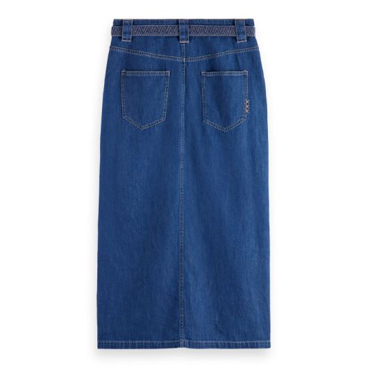 Снимка на SCOTCH&SODA WOMEN'S SUMMERY SKIRT WITH BELT / WASHED INDIGO