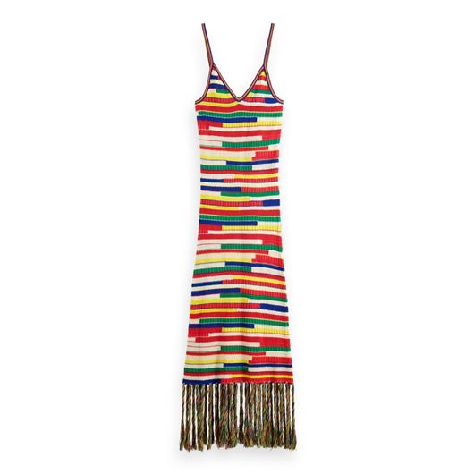 Снимка на SCOTCH&SODA WOMEN'S MULTICOLOURED INTARSIA KNITTED DRESS