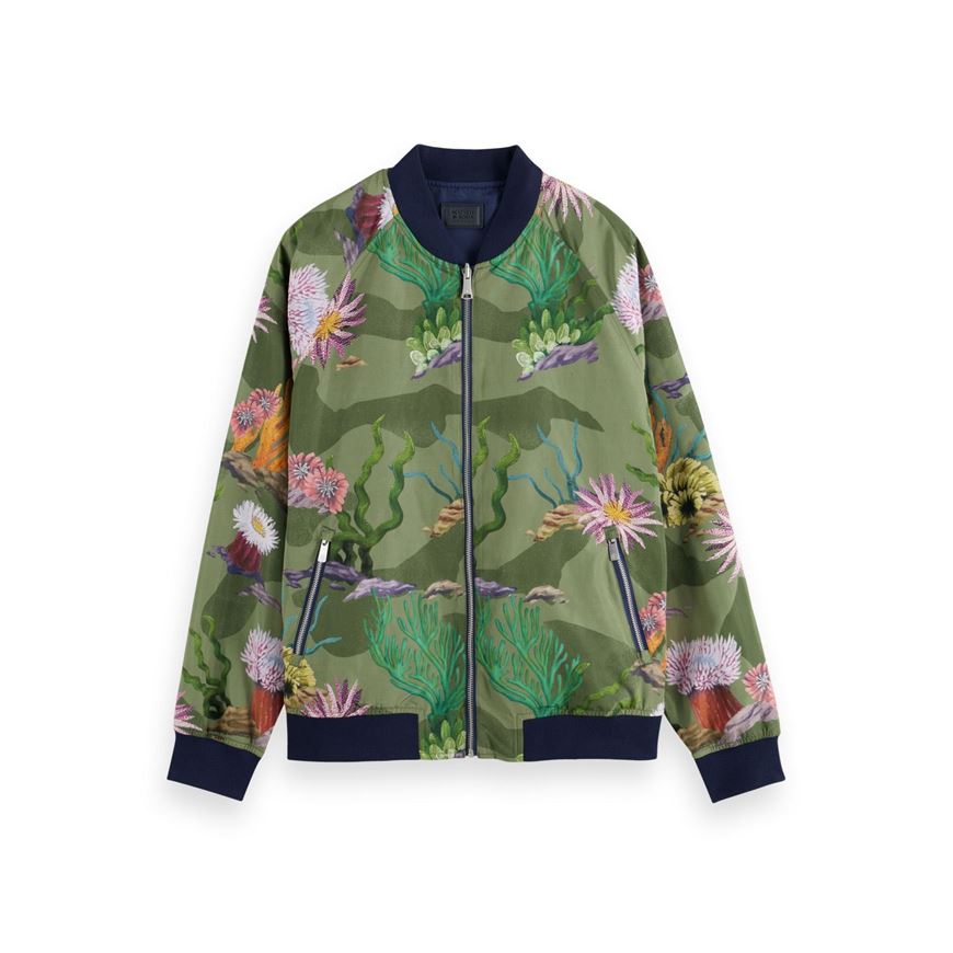 Снимка на SCOTCH&SODA MEN'S PRINTED REVERSIBLE BOMBER JACKET