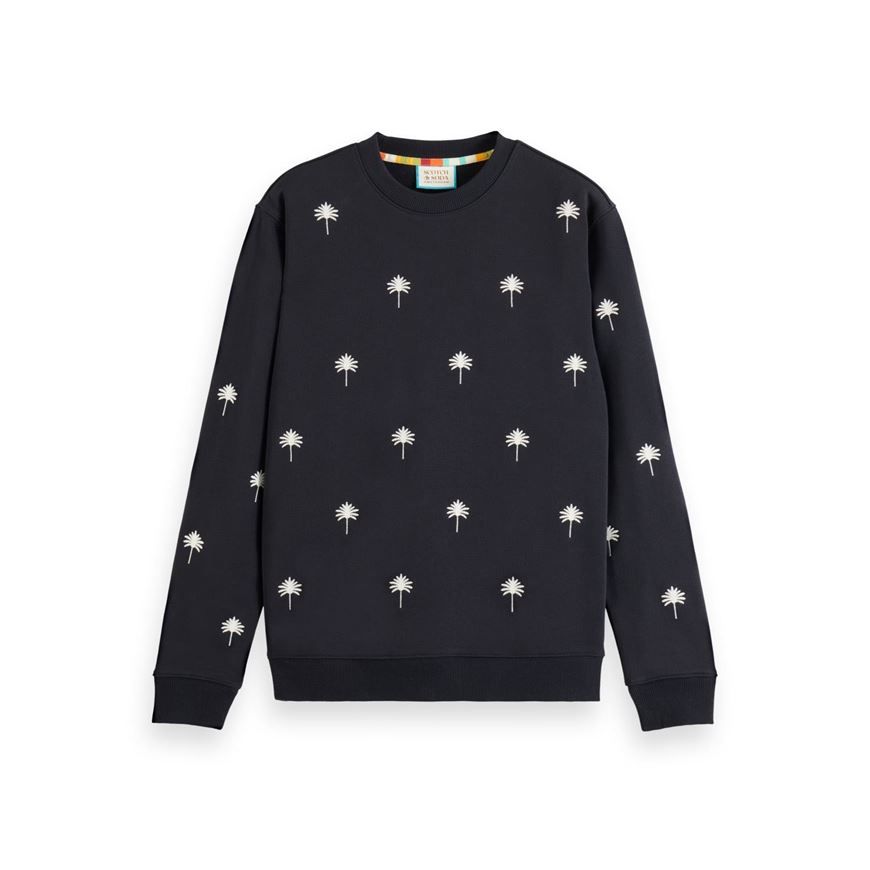 Снимка на SCOTCH&SODA MEN'S ALL-OVER EMBROIDERY SWEATSHIRT