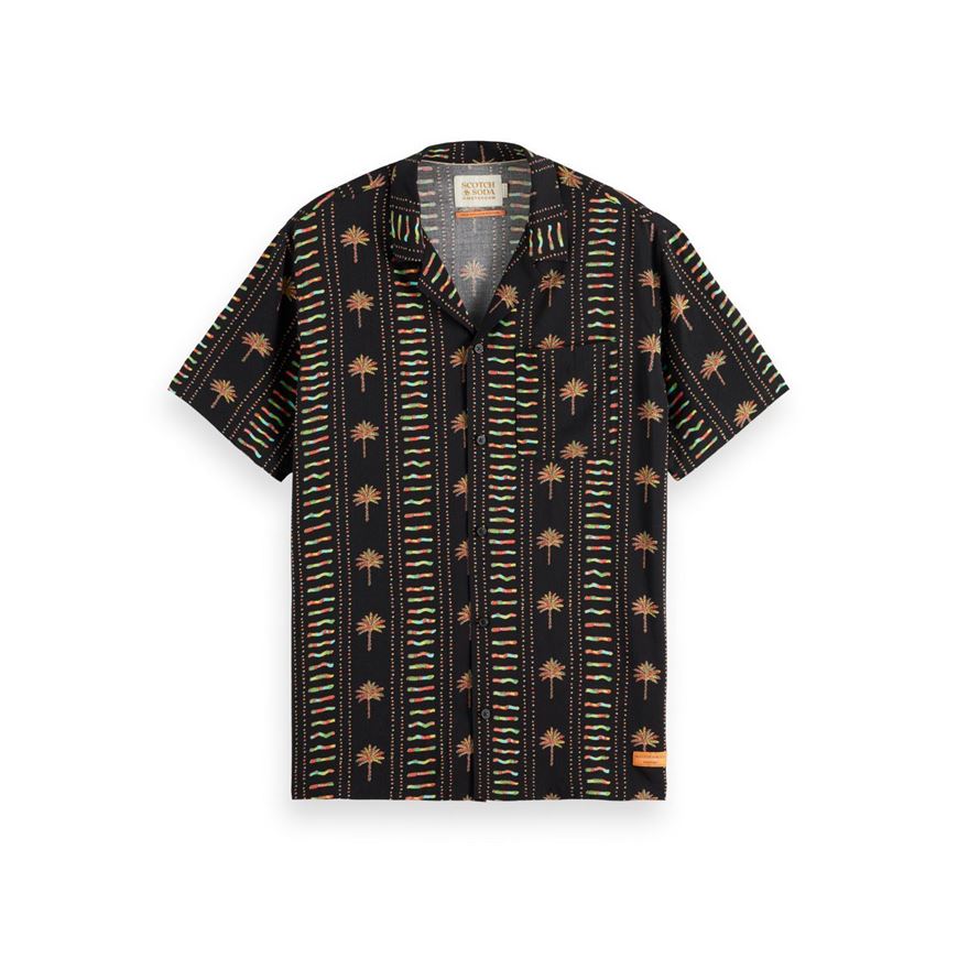 Снимка на SCOTCH&SODA MEN'S ALLOVER PRINTED VISCOSE SHORT SLEEVE SHIRT