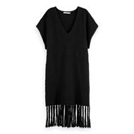 Снимка на SCOTCH&SODA WOMEN'S POINTELLE STITCH KNITTED DRESS WITH FRINGING