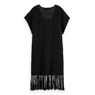 Снимка на SCOTCH&SODA WOMEN'S POINTELLE STITCH KNITTED DRESS WITH FRINGING