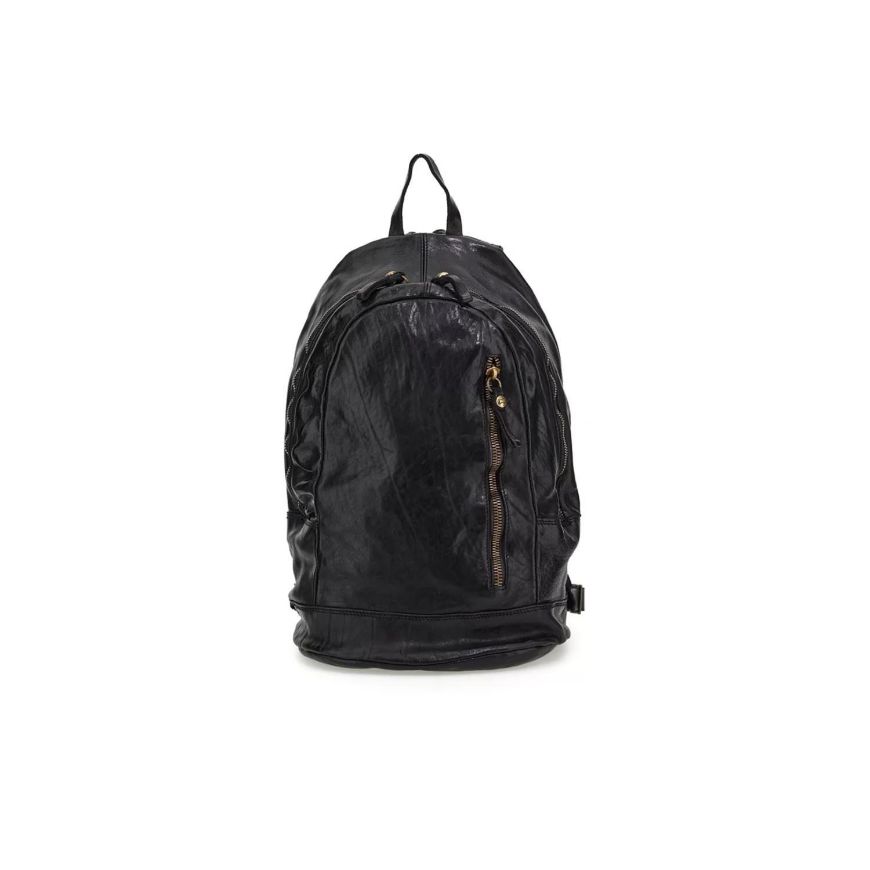 Picture of CAMPOMAGGI MEN'S SANTARCANGELO LEATHER BACKPACK IN BLACK
