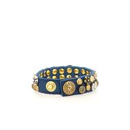 Снимка на CAMPOMAGGI WOMEN'S BRACELET KURA IN BLUE SAPPHIRE LEATHER WITH STUDS