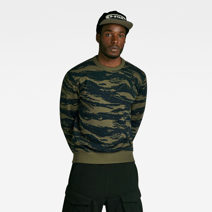 Снимка на G-STAR RAW MEN'S TIGER CAMO SWEATER