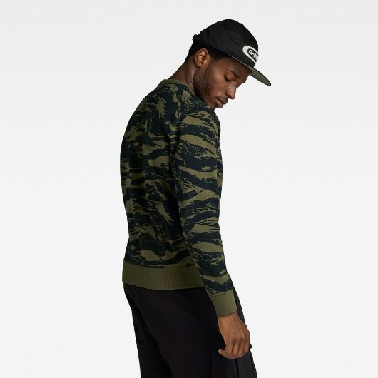 Снимка на G-STAR RAW MEN'S TIGER CAMO SWEATER