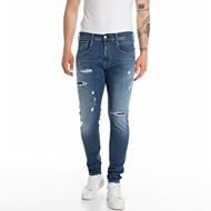 Снимка на REPLAY MEN'S SLIM FIT BRONNY HYPERFLEX ORIGINAL RE-USED DENIM JEANS