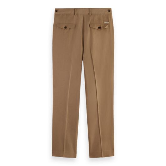 Снимка на SCOTCH&SODA MEN'S STRAIGHT FIT PLEATED COTTON/LINEN TWILL CHINO