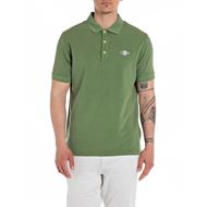 Снимка на REPLAY MEN'S POLO SHIRT WITH PRINT AND CONTRASTING-COLOURED BUTTONS