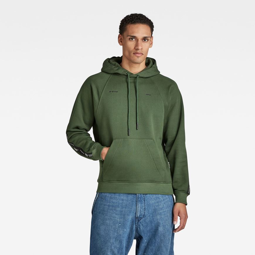 Снимка на G-STAR RAW MEN'S TAPE RAGLAN LOOSE HOODED SWEATER