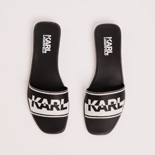 Снимка на KARL LAGERFELD WOMEN'S SKOOT SOLAIRE SPECULOGO SLIDE