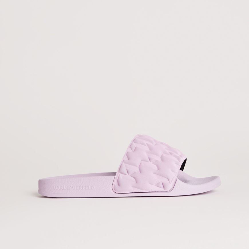 Снимка на KARL LAGERFELD WOMEN'S KONDO MONOGRAM PADDED SLIDE