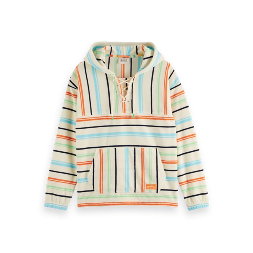 Снимка на SCOTCH&SODA MEN'S TOWELLING STRIPED HOODIE