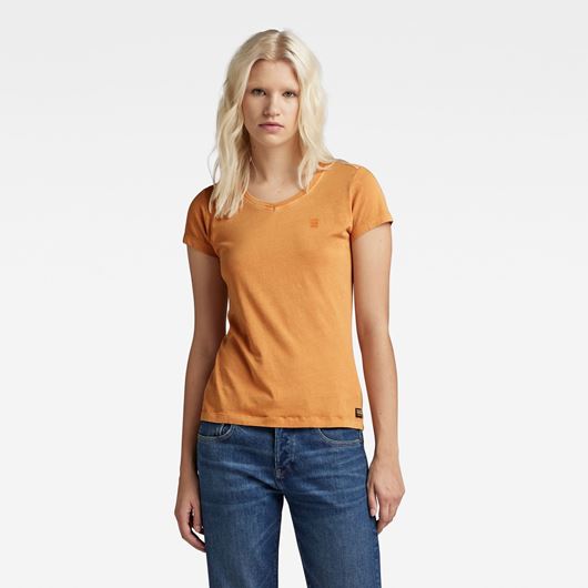 Снимка на G-STAR RAW WOMEN'S OVERDYED EYBEN SLIM V-NECK TOP 2.0