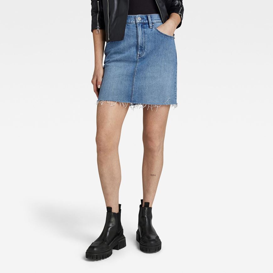 Снимка на G-STAR RAW WOMEN'S VIKTORIA SHORT SKIRT RAW EDGE