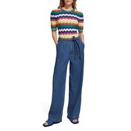 Снимка на SCOTCH&SODA WOMEN'S SUMMERY PANT WITH BELT / WASHED INDIGO