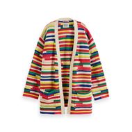 Снимка на SCOTCH&SODA WOMEN'S MULTICOLOURED INTARSIA KNITTED CARDIGAN