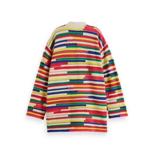 Снимка на SCOTCH&SODA WOMEN'S MULTICOLOURED INTARSIA KNITTED CARDIGAN