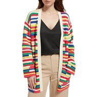 Снимка на SCOTCH&SODA WOMEN'S MULTICOLOURED INTARSIA KNITTED CARDIGAN