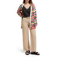 Снимка на SCOTCH&SODA WOMEN'S MULTICOLOURED INTARSIA KNITTED CARDIGAN