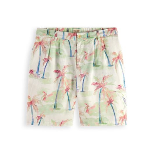 Снимка на SCOTCH&SODA MEN'S TWILT - PRINTED PLEATED BERMUDA SHORTS