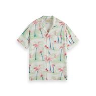 Снимка на SCOTCH&SODA MEN'S ALLOVER PRINTED VISCOSE SHORT SLEEVE SHIRT