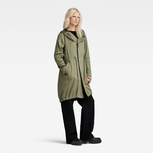 Снимка на G-STAR RAW WOMEN'S FLUID FISHTAIL HOODED PARKA